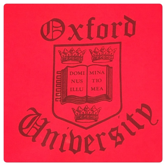 Vtg 80s Imported Oxford University Sweatshirt - Picture 3 of 4